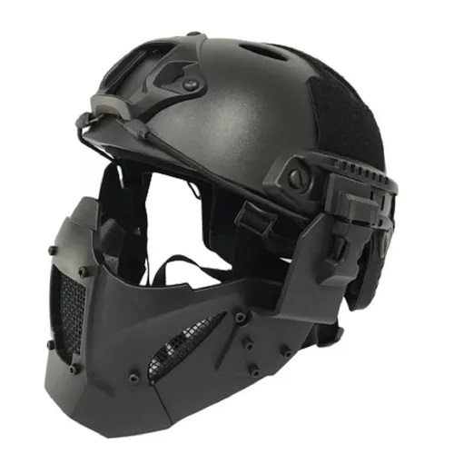 Máscara Proteção Airsoft Meia Face Jay Fast FJA-126 Areia